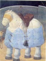 Botero, Fernando - Abstract oil painting.